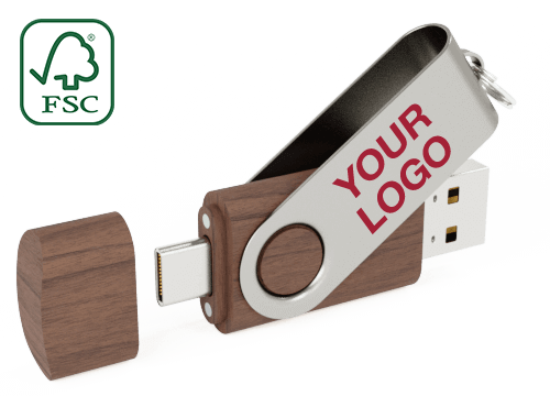 Twister Go Wood - Personalised Memory Sticks